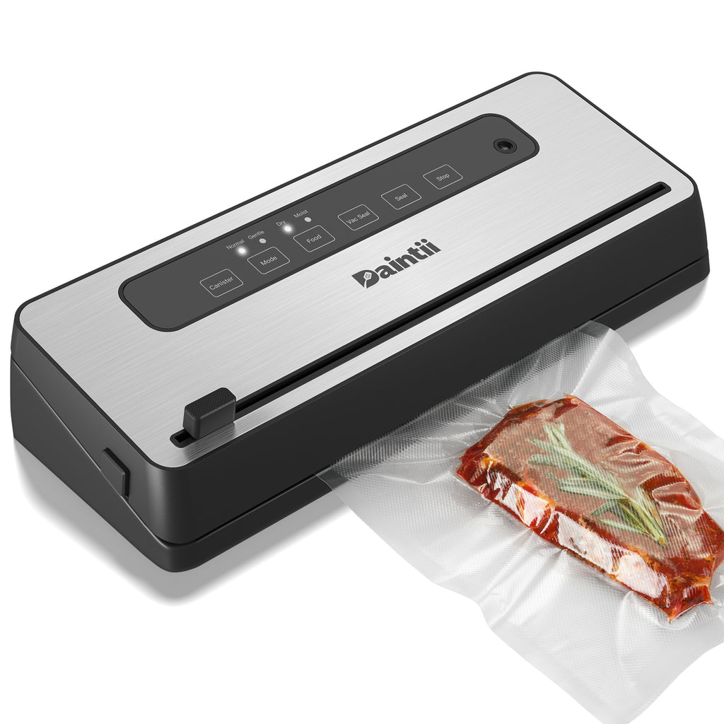 YIOU Vacuum Sealer Machine, Food Storage Machine, 80kPa Pro Vacuum Food  Sealer for Food with Starter Kit, Dry Moist Mode Easy to Clean, Automatic